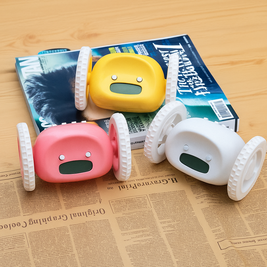 Réveil Enfant 3 ans – Réveil Fugitif sur Roues Couleurs Vives