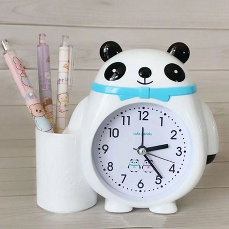 Réveil Enfant 3 Ans – Horloge Panda avec Support à Stylos