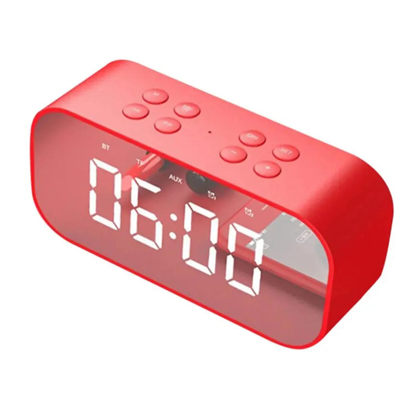 Réveil Ado Bluetooth avec Haut-Parleur Bass et Double Alarme