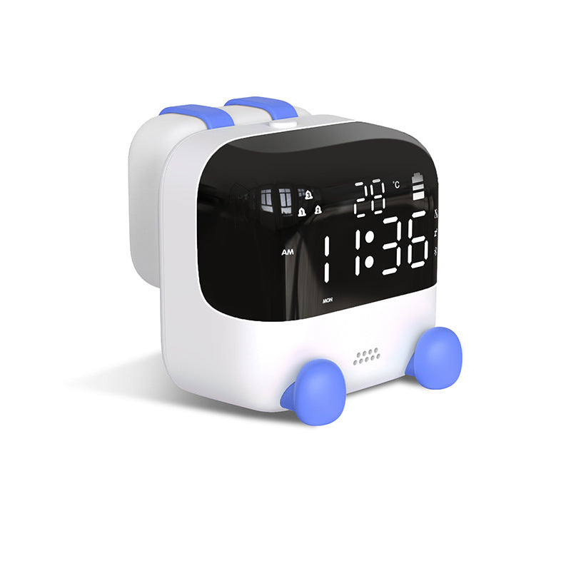 Réveil Enfant 7 ans – Cube LED Jaune avec Bluetooth et Affichage Digital