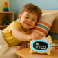 Réveil Éducatif Enfant Chat avec Lumière LED Multicolore et Double Alarme