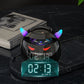 Radio Réveil Connecté LED avec Enceinte Bluetooth et Design Fun Démon