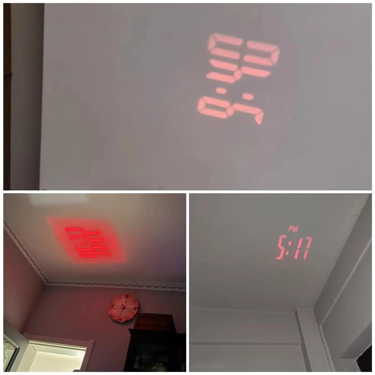 Mini réveil projecteur