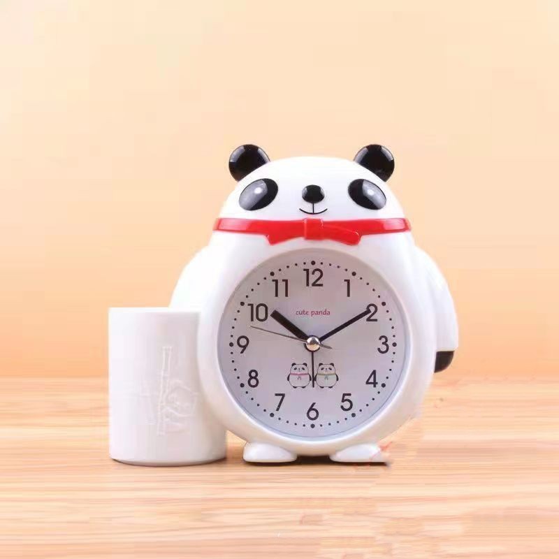 Réveil Enfant 3 Ans – Horloge Panda avec Support à Stylos