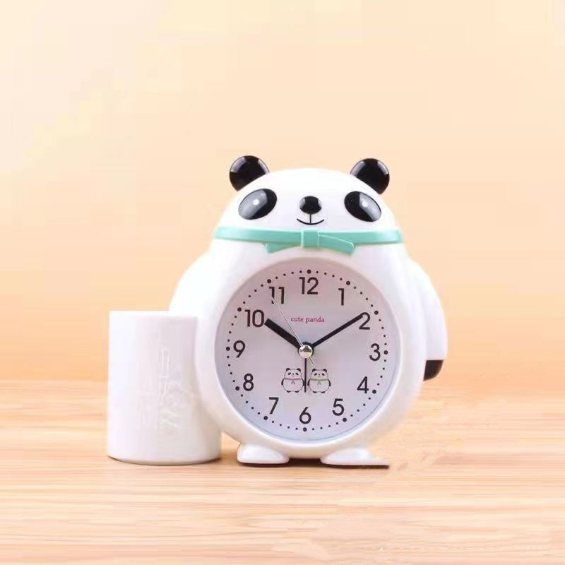 Réveil Enfant 3 Ans – Horloge Panda avec Support à Stylos