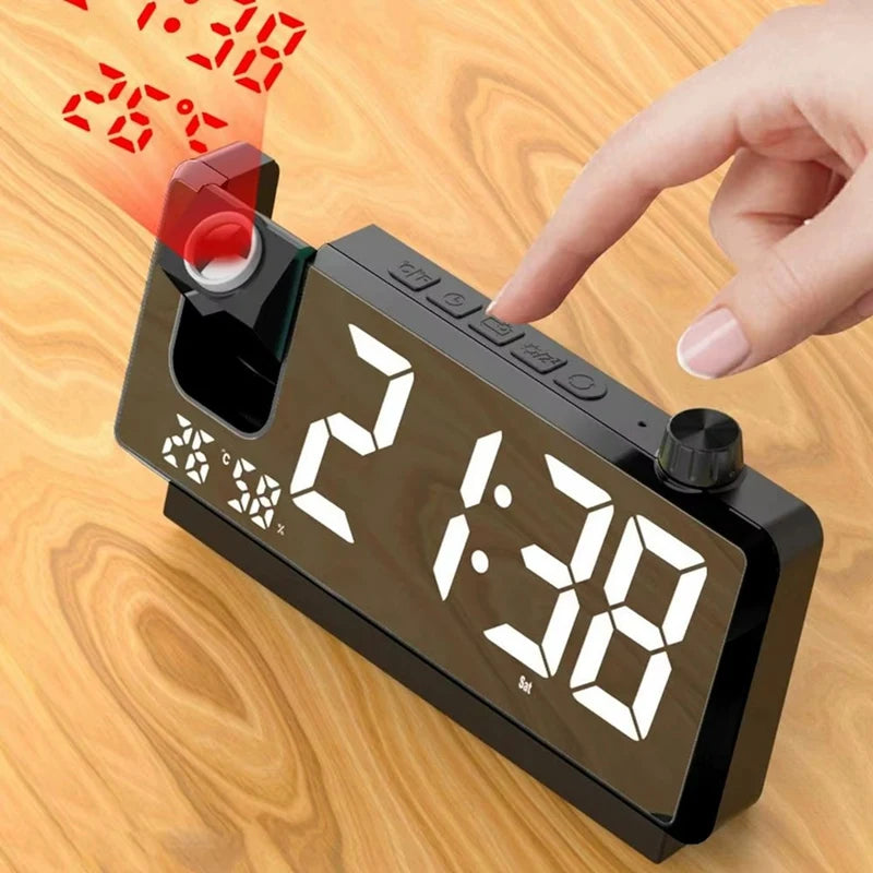 Réveil projecteur et température