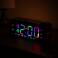Radio Réveil Ado LED RGB Multicolore avec Radio FM et Écran Lumineux
