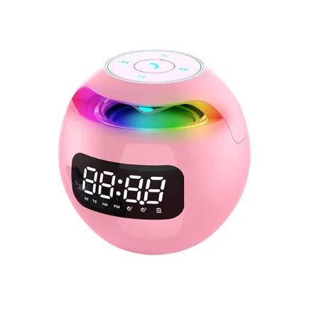 Radio Réveil Ado Sphère LED Bluetooth – Double Alarme & Lumière Multicolore