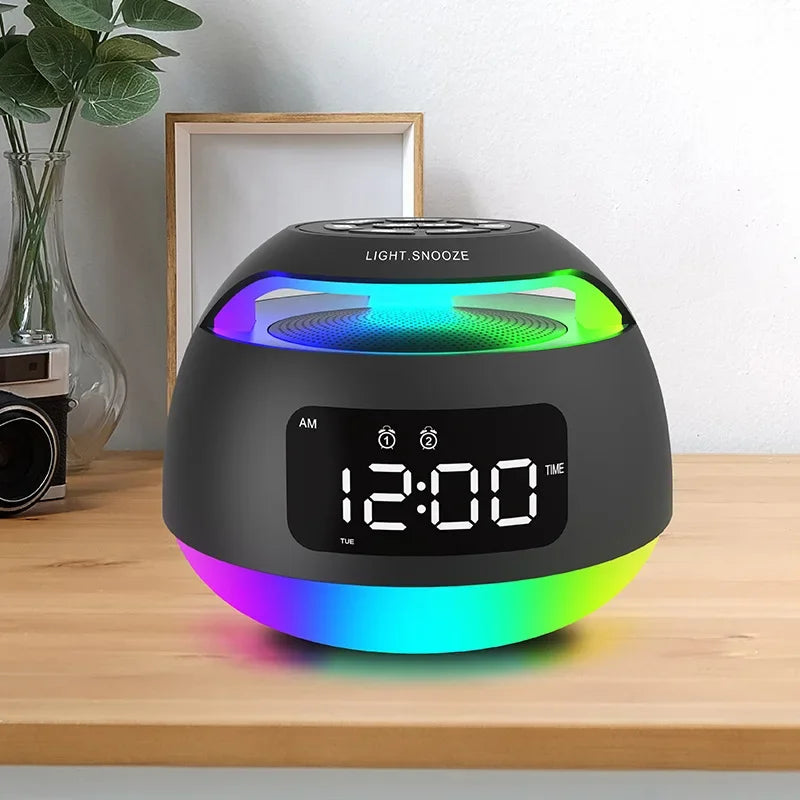 Radio Réveil Ado Sphère LED avec Bluetooth et Double Alarme