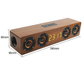Radio-Réveil en Bois Bluetooth – Design Vintage avec Affichage LED et Haut-Parleurs Intégrés
