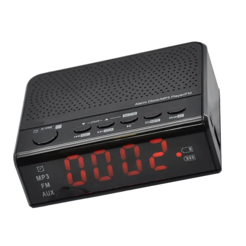 Radio Réveil Connecté Bluetooth avec Port USB et Carte TF