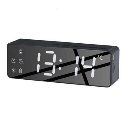 Radio Réveil Connecté Forme rectangulaire, Ecran Miroir