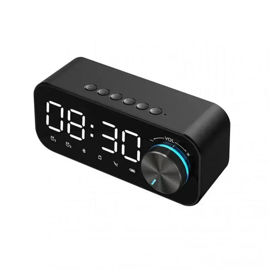 Radio Réveil Design Bluetooth, Molette de Volume LED