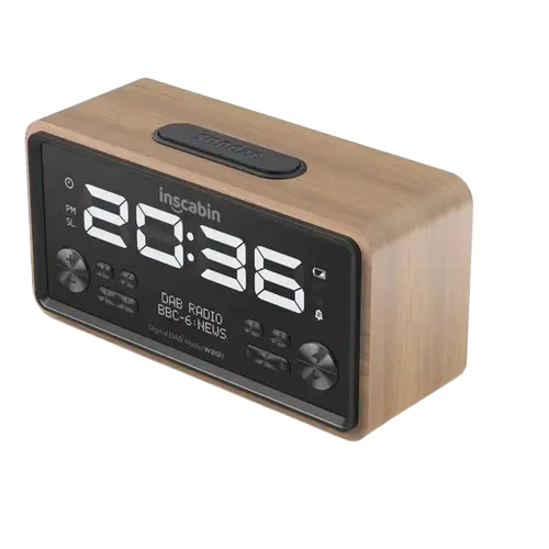 Radio Réveil Design Bois DAB+ Bluetooth