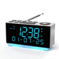 Radio Réveil Design LED Multifonction avec Double Alarme et FM
