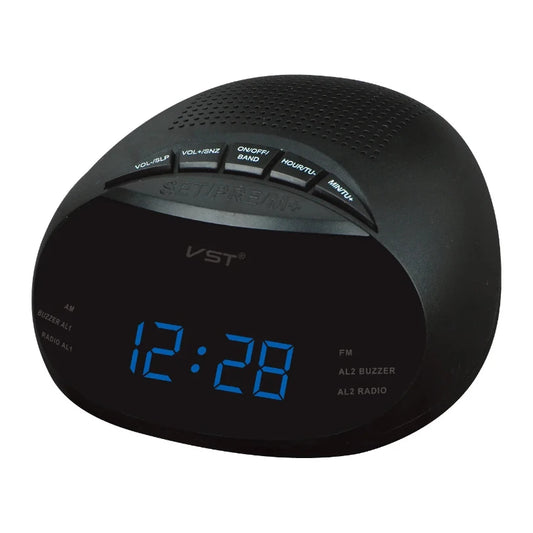 Radio Réveil Design Numérique avec Double Alarme et Affichage LED