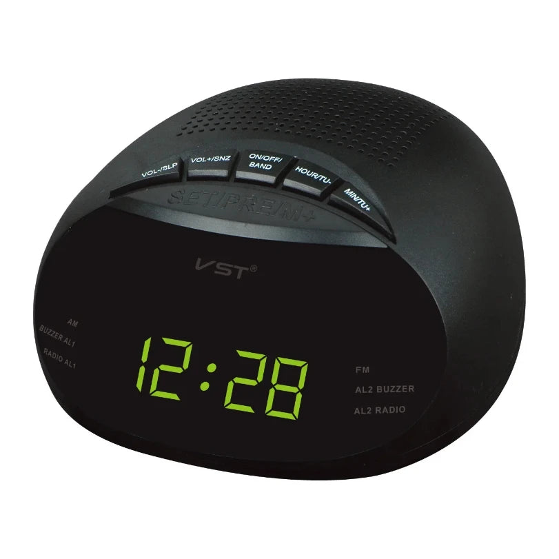 Radio Réveil Design Numérique avec Double Alarme et Affichage LED