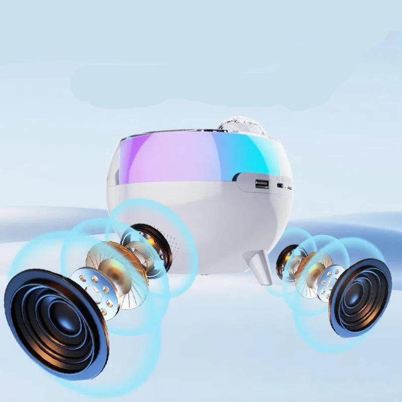 Radio Réveils Design Projecteur Galaxie Haut-Parleur Bluetooth