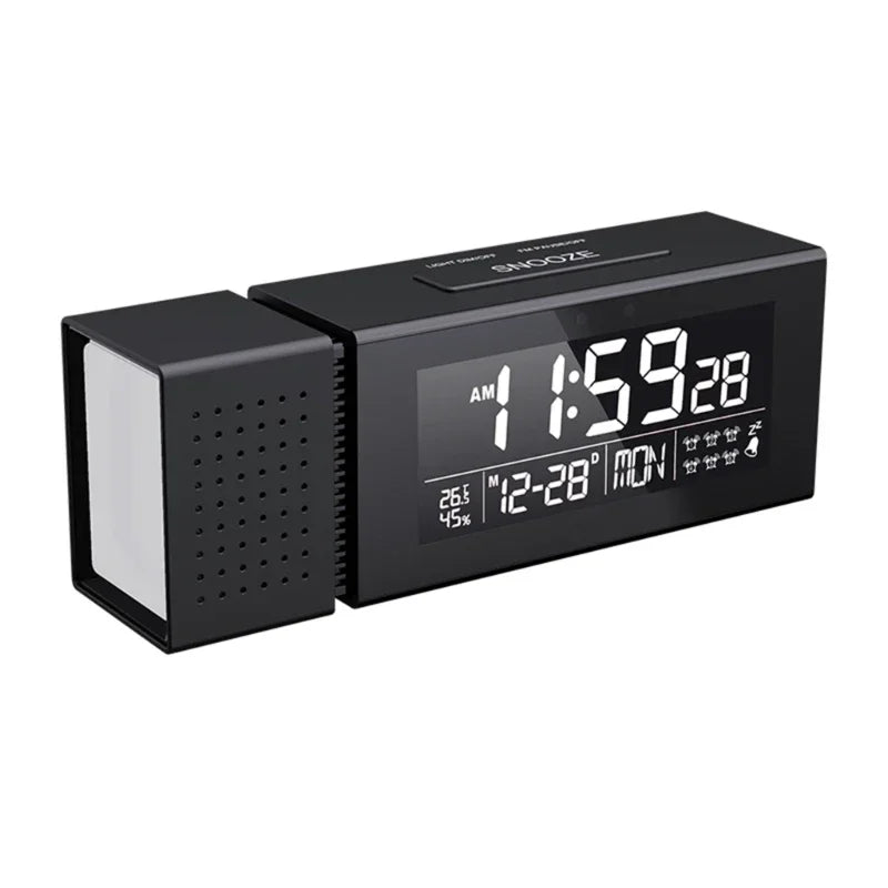 Radio Réveil Lumineux LED avec Bluetooth et Haut-Parleur Intégré