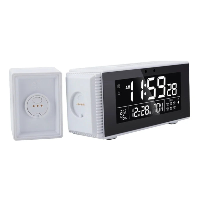 Radio Réveil Lumineux LED avec Bluetooth et Haut-Parleur Intégré