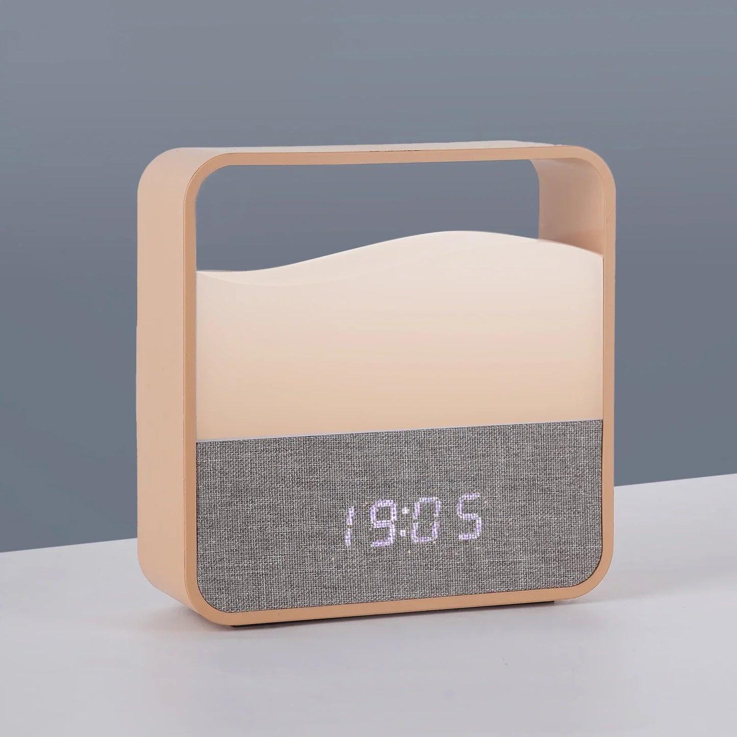 Radio Réveil Lumineux LED Compact avec Veilleuse et Fonction Snooze
