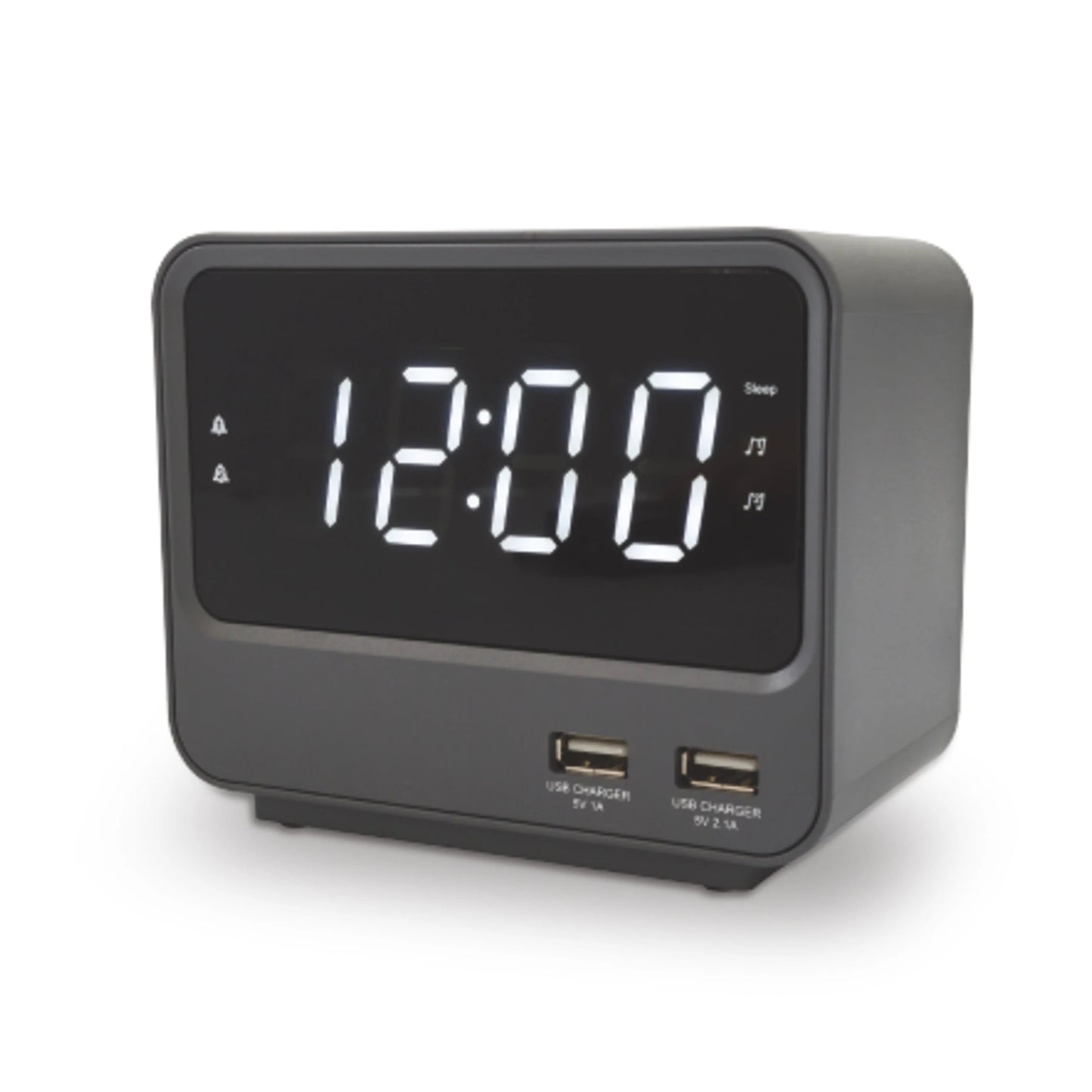 Radio Réveil Lumineux Numérique LED avec Affichage Température et Date