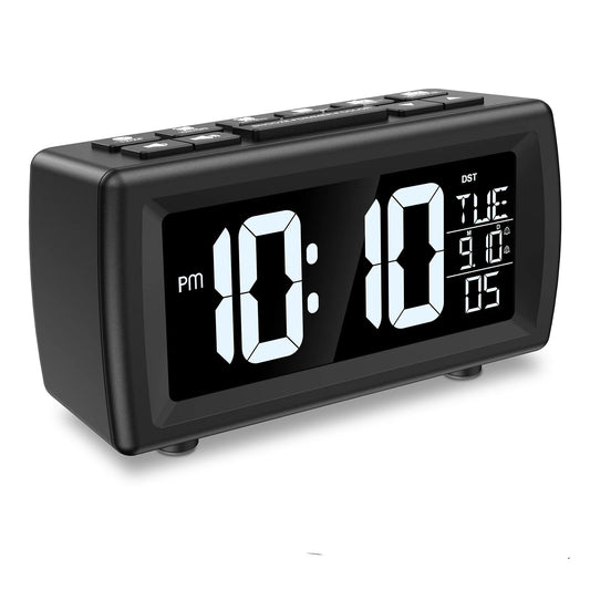 Radio Réveil Vintage Digital LED Multicolore avec Double Alarme et Date