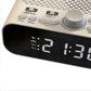 Radio Réveil Vintage avec FM, Bluetooth et Double Alarme