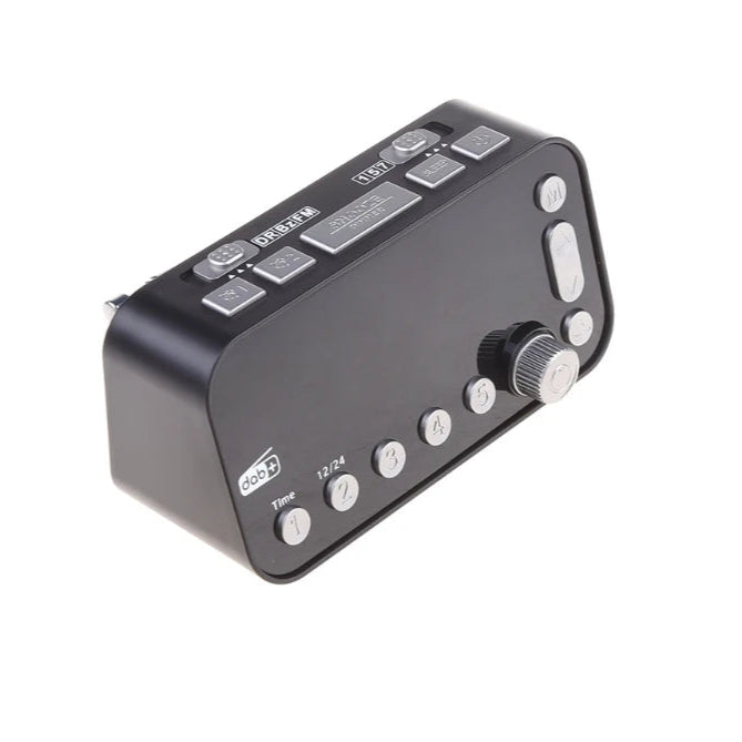 Radio Réveil Vintage avec FM, Double Alarme et Écran LED Clair