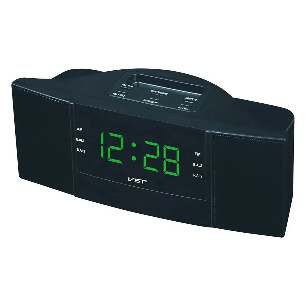 Radio Réveil Vintage LED Vert