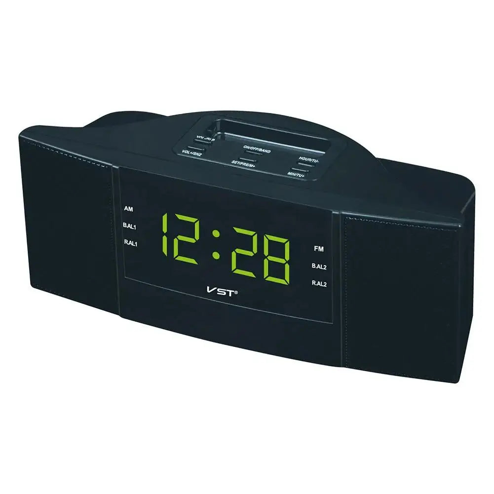 Radio Réveil Vintage LED Vert
