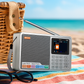 Radio Réveil Vintage Numérique avec Bluetooth, USB et Batterie