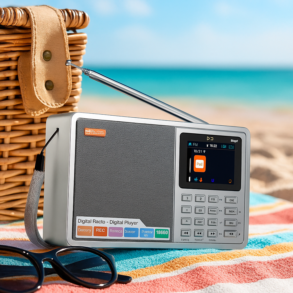 Radio Réveil Vintage Numérique avec Bluetooth