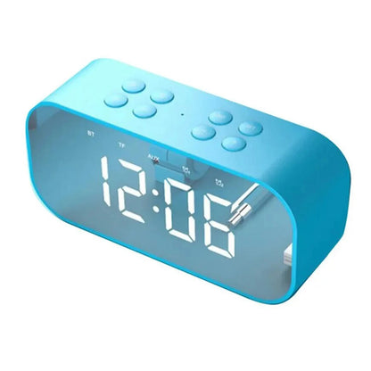 Réveil Ado Bluetooth avec Haut-Parleur Bass et Double Alarme