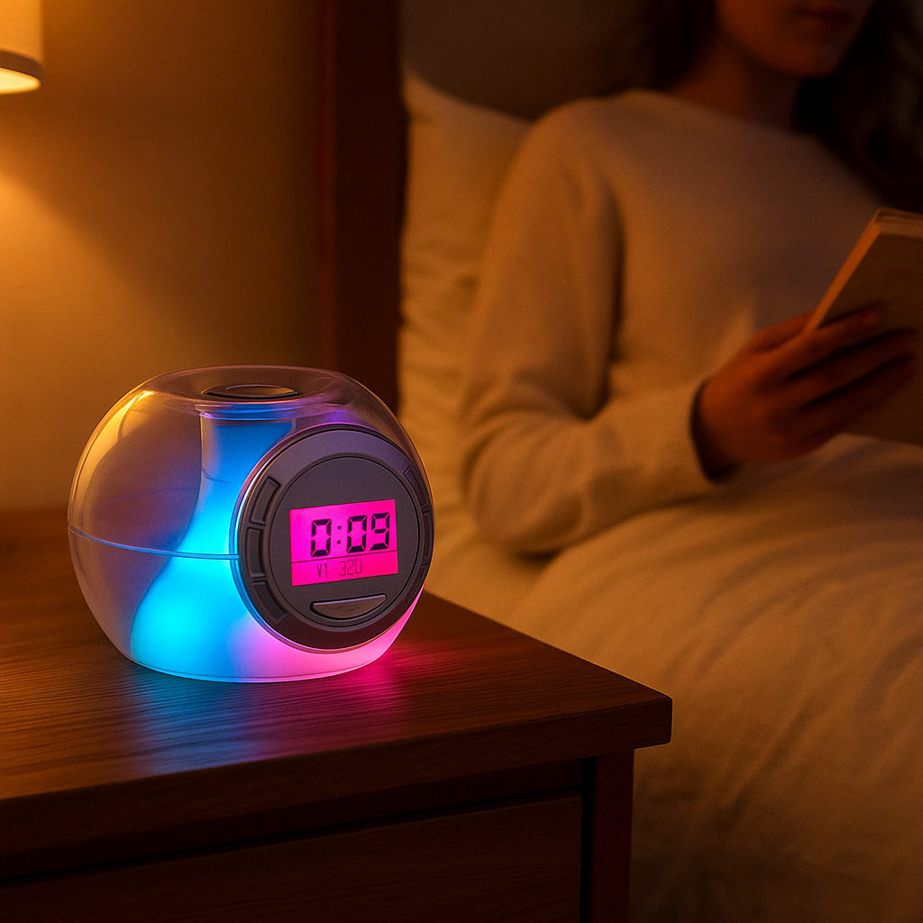 Réveil  Ado Multicolore LED Projection Musicale