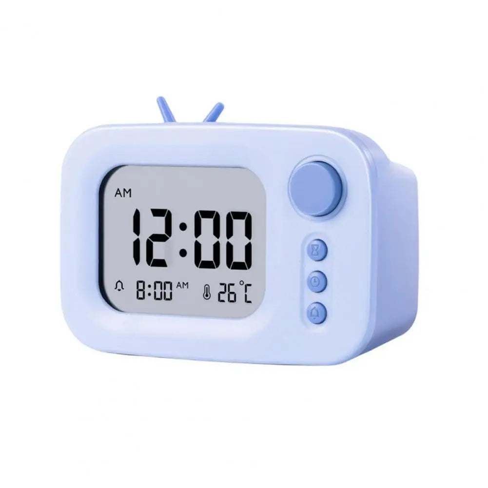 Réveil Ado Design TV Rétro avec Affichage Digital et Température