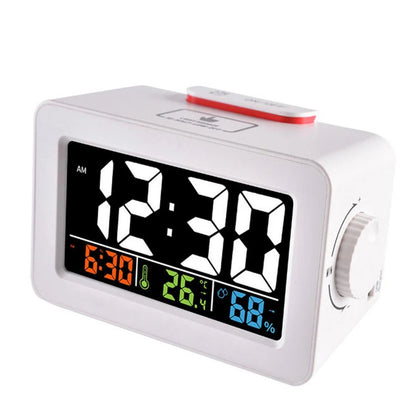 Réveil Ado Digital Multicolore avec Affichage LED – Température & Hygromètre, Design Moderne