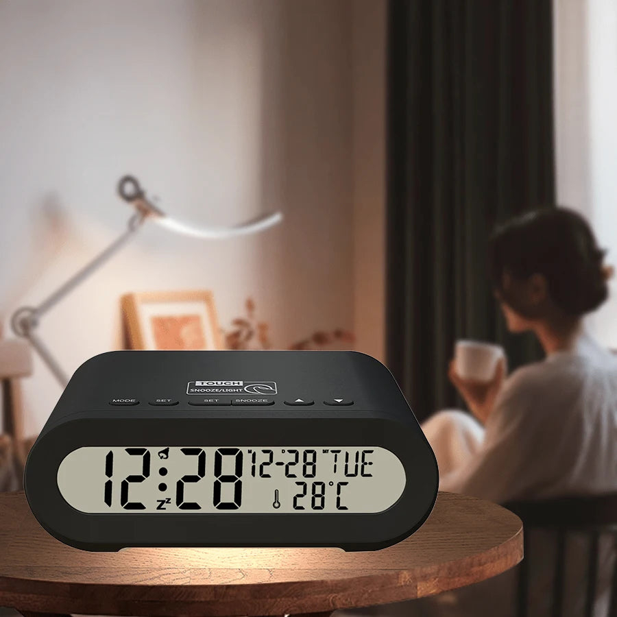 Réveil Ado – Réveil Digital avec Fonction Snooze 9 Minutes et Écran LCD