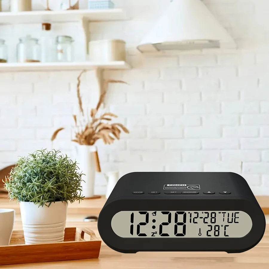 Réveil Ado – Réveil Digital avec Fonction Snooze 9 Minutes et Écran LCD