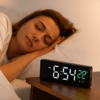 Réveils Ado  – LED Rectangulaire avec Grand Affichage Digital