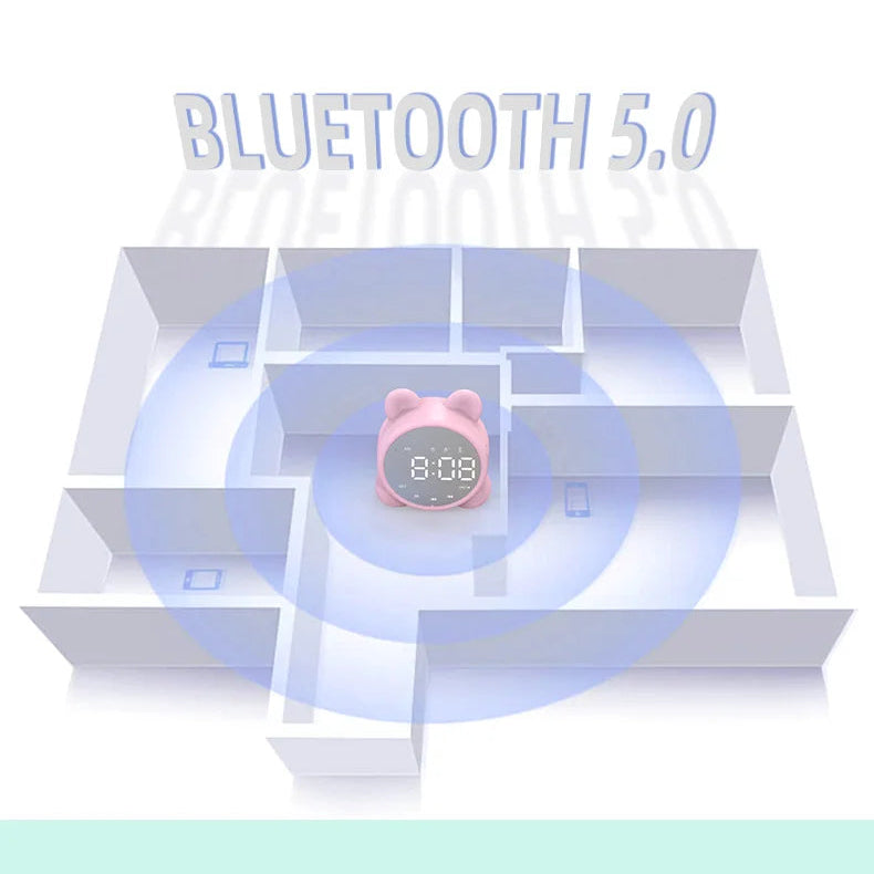 Réveil Connecté pour Enfants avec Enceinte Bluetooth