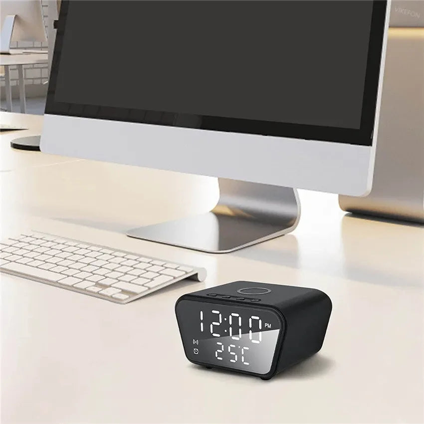 Réveil Connecté LED Station de Charge Sans Fil 15W