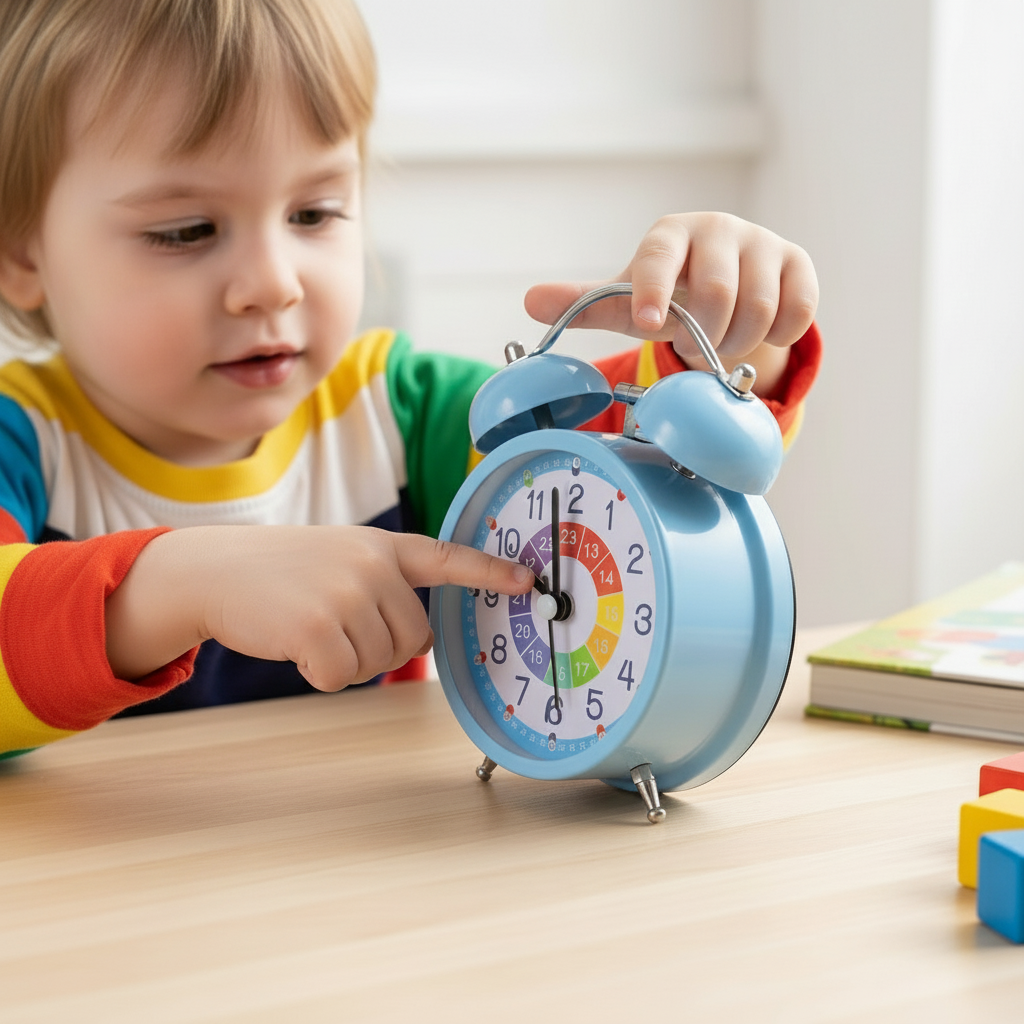 Réveil Éducatif Enfant Double Cloche – Apprentissage Ludique de l’Heure