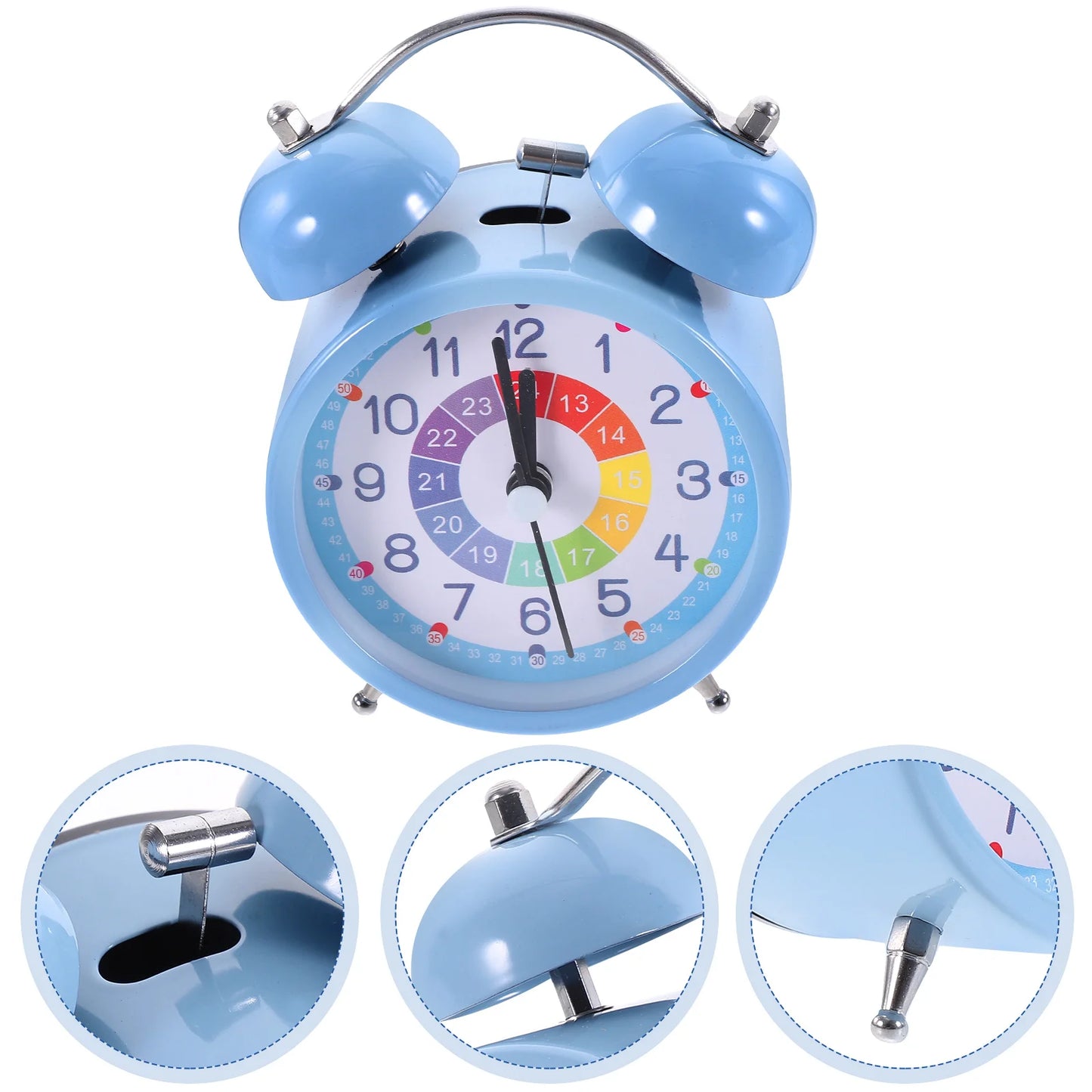 Réveil Éducatif Enfant Double Cloche – Apprentissage Ludique de l’Heure