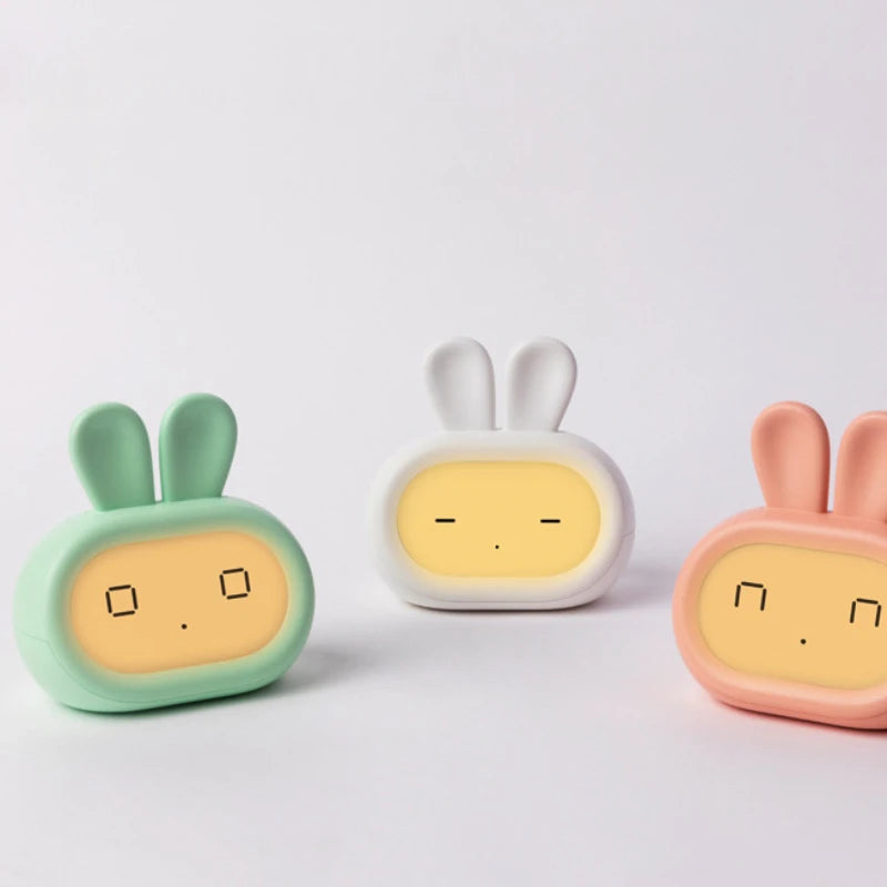 Réveil Éducatif Enfant Lapin Affichage Digital et Thermomètre Intégré