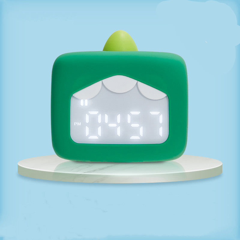 Réveil Enfant 3 ans - Cartoon Monstre Marron avec Affichage LED