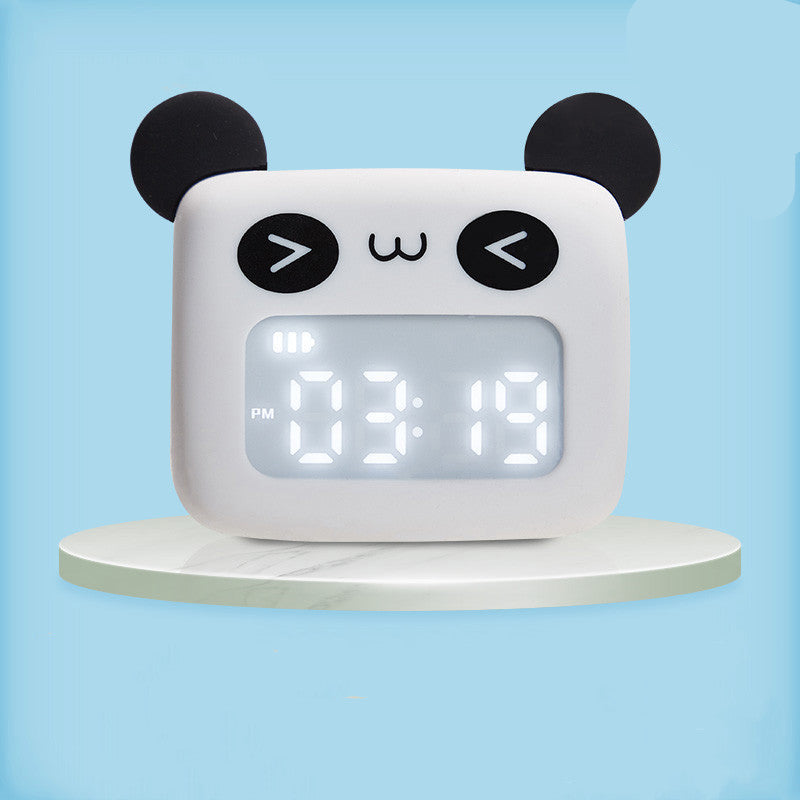 Réveil Enfant 3 ans - Cartoon Monstre Marron avec Affichage LED