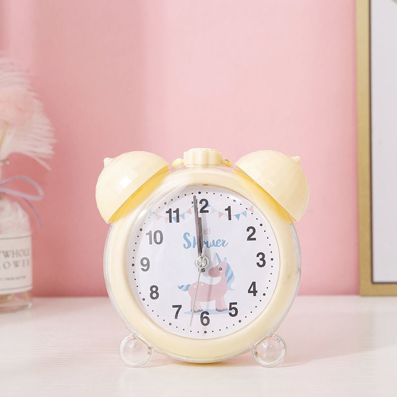 Réveil Enfant 3 ans – Cigogne Bleue avec Double Cloche et Design Classique