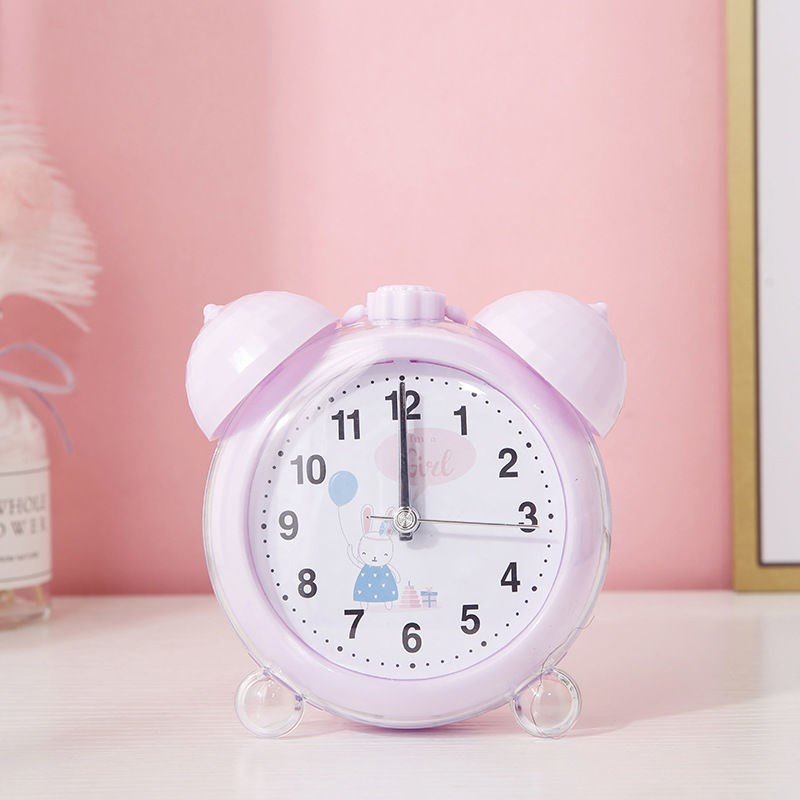 Réveil Enfant 3 ans – Cigogne Bleue avec Double Cloche et Design Classique