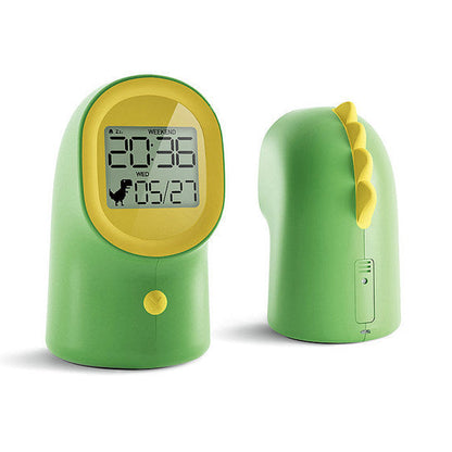 Réveil Enfant 3 ans – Dinosaure Vert Design Simple avec Affichage Digital